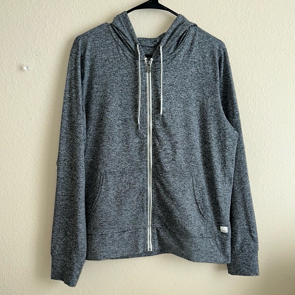 Vuori Halo Performance Hoodie 2.0 Gray Zip-Up Women’s Size XL